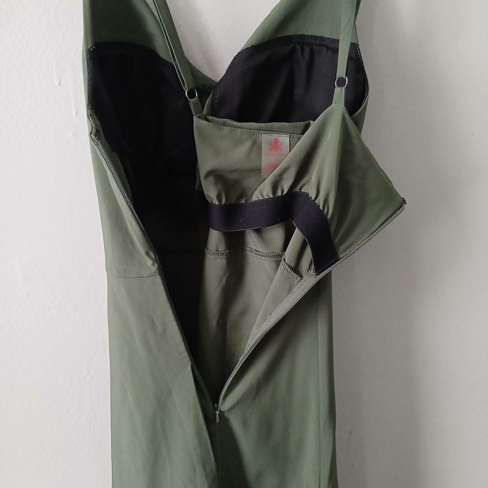 Krimson Klover Size Small Stella Dress‎ Olive Green Handkerchief Hem Sleeveless - Picture 15 of 15